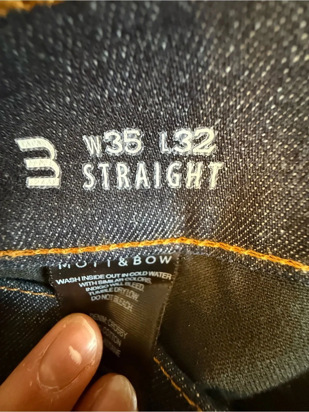 Relaxed Fit Men's Jeans in Dark Blue